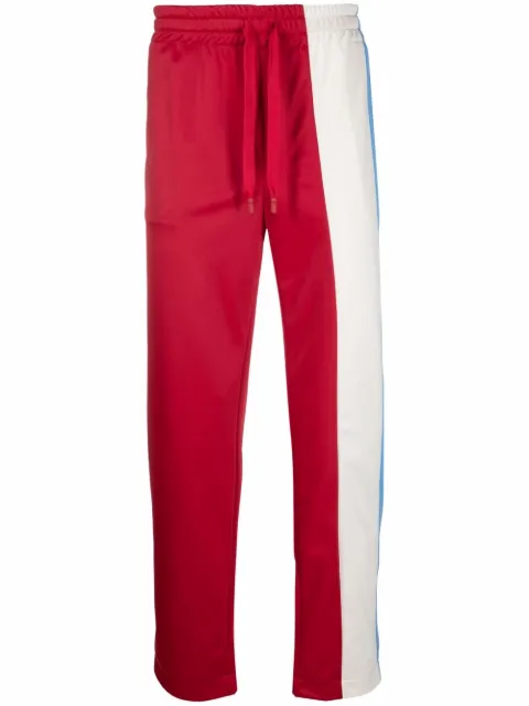 Dolce & Gabbana colour-block track pants Red GWJMAZG7YRQ