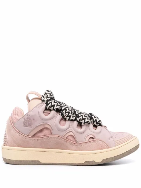 Lanvin Curb lace-up sneakers Pink FWSKDK02DRAGA21