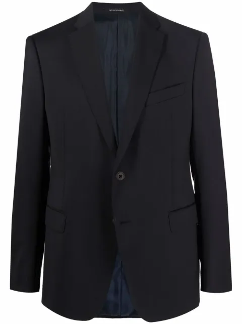 Emporio Armani fitted single-breasted blazer Black 11GMH001503R