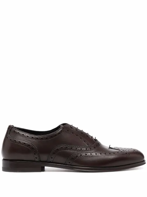 Scarosso Judy lace-up leather brogues Brown JUDYOXFOBROCALF