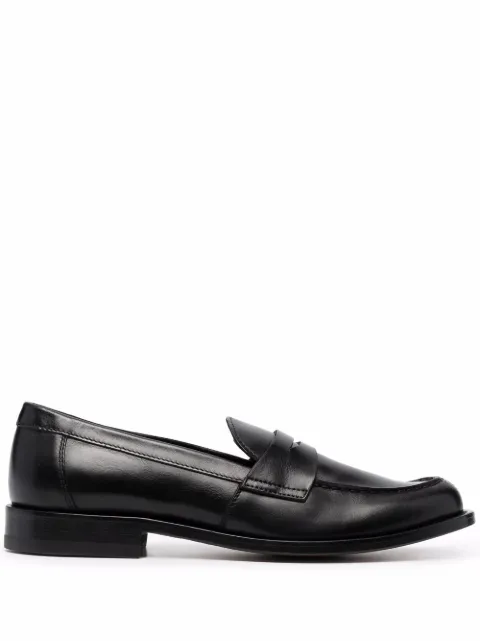Scarosso Harper leather penny loafers Black HARPERLOAFBLACALF