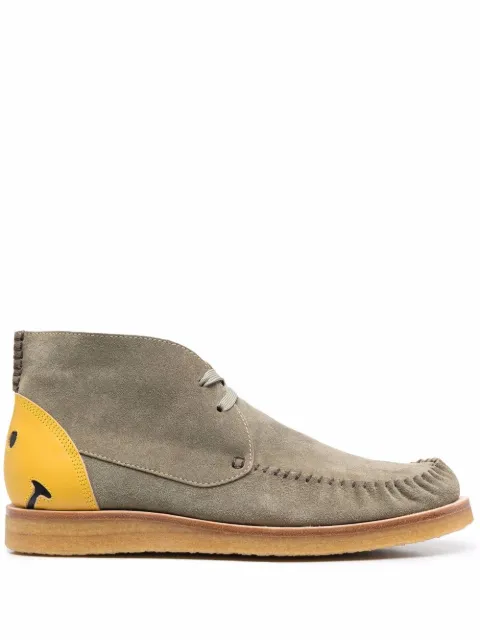 KAPITAL suede desert boots Green EK894