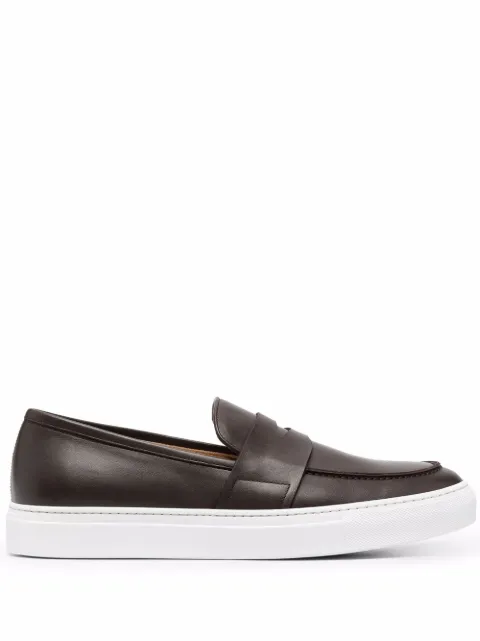 Scarosso Alberto leather penny loafers Brown ALBERTOSNEABROCALF