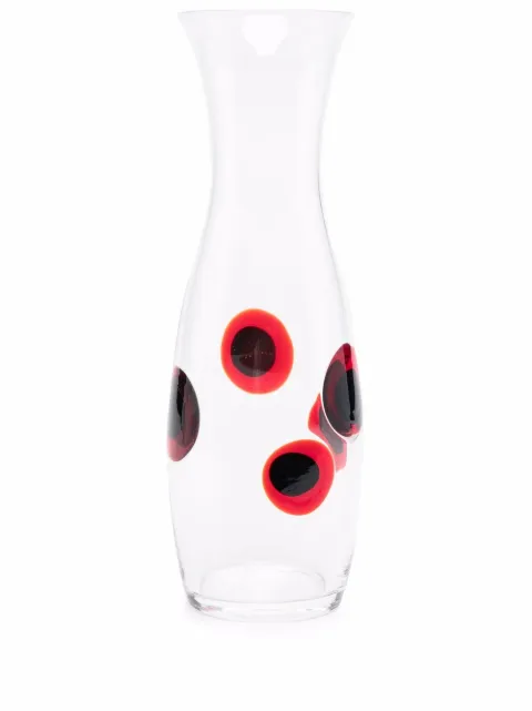 Carlo Moretti geometric-print glass decanter White DEC50201