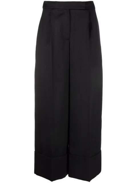 Simone Rocha cropped wide-leg trousers Grey 40220458