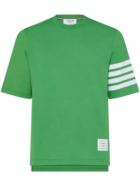 Thom Browne 4-Bar round-neck T-shirt Green MJS168G07862