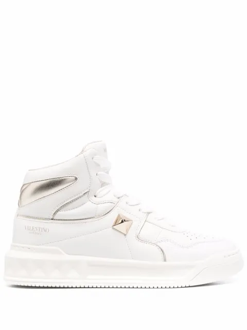 Valentino Garavani Roman Stud-embellishment lace-up sneakers White WS0CX1RUS