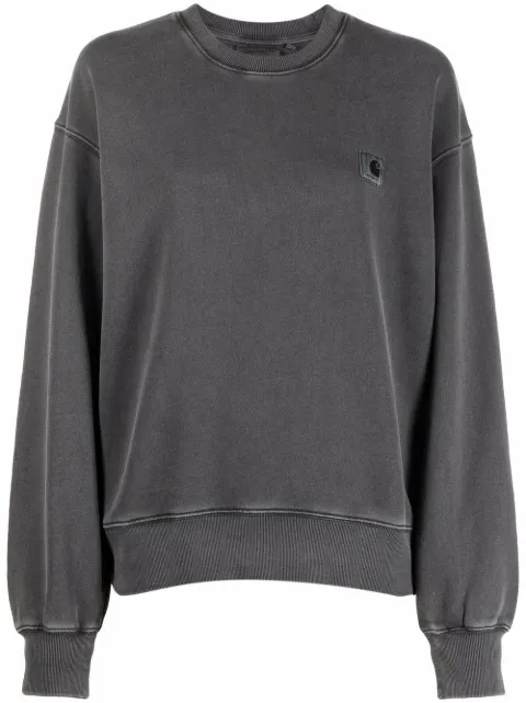 Carhartt WIP Nelson logo-patch sweatshirt Black I029537