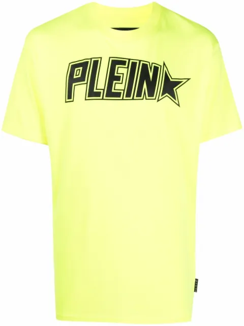 Philipp Plein logo-print short-sleeved T-shirt Yellow PAACMTK5513PJO002N