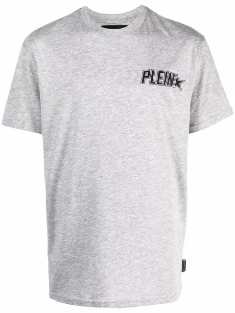 Philipp Plein Plein Star logo print T-shirt Grey PAACMTK5512PJO002N