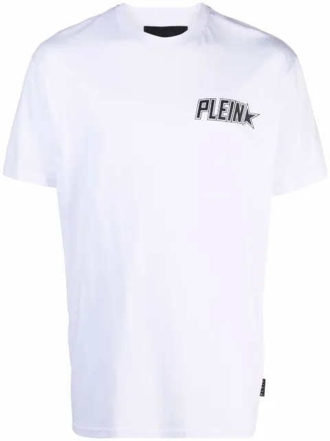 Philipp Plein Plein Star logo print T-shirt White PAACMTK5512PJO002N