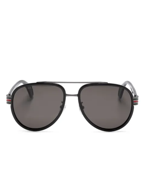 Gucci Eyewear pilot-frame sunglasses Black GG0447S
