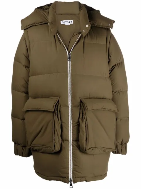 Sunnei padded coat Green SNW1XB01APT1002660