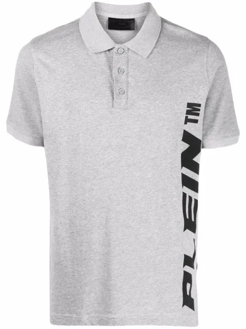 Philipp Plein logo short-sleeve polo shirt Grey PAACMTK5521PJO002N