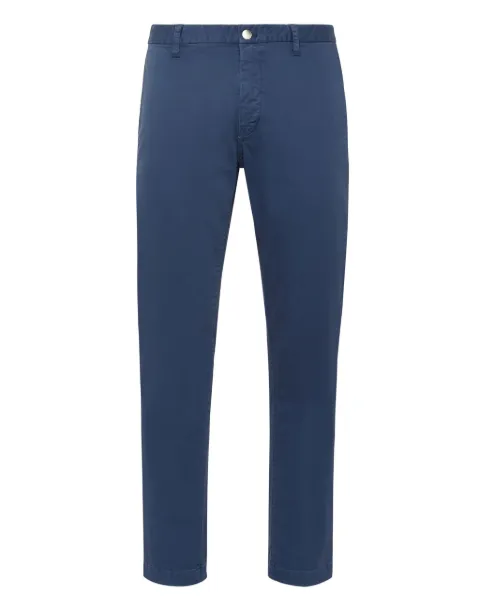 Philipp Plein Hexagon-patch slim-fit chinos Blue PAACMRT1104PTE003N