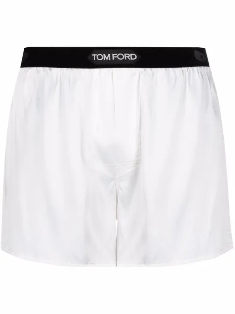 TOM FORD logo waistband boxer shorts White T4LE41010