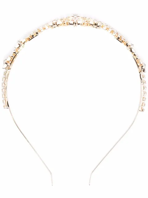 DSQUARED2 logo-embellished tiara Gold AAW001159400001