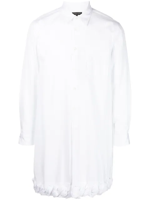 Comme des Garçons Homme Plus contrast-trim cotton shirt White PHB017051