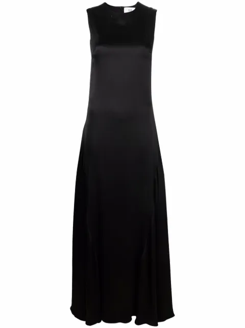 AMI Paris side-panel long dress Black FDR301477