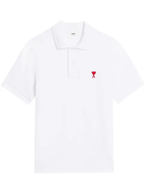 AMI Paris Ami De Coeur polo shirt White BFHPL001760