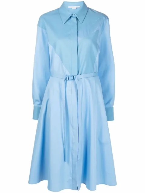 Stella McCartney Mia panelled shirt dress Blue 603746SMA90