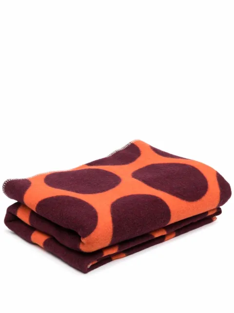 colville geometric knit blanket Orange CVH850