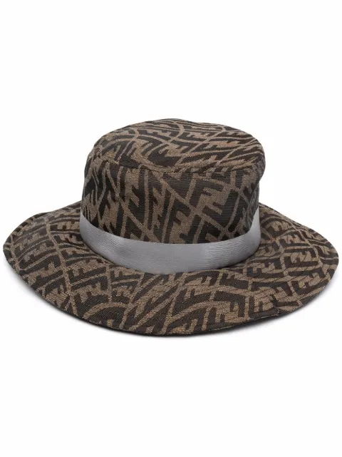 FENDI FF Vertigo-motif hat Brown FXQ808AFYW