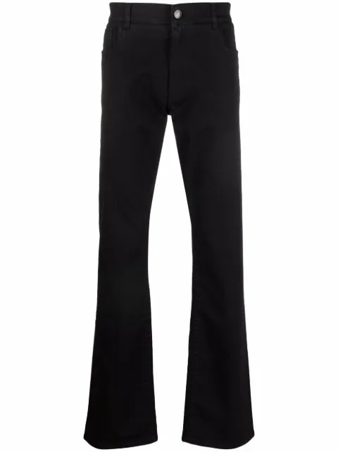 Billionaire Regular-Fit contrast-trim jeans Black OAACMDT2631BLE062E