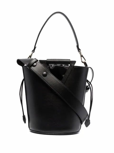 Roger Vivier RV leather bucket bag Black RBWANNK0300XMAB999