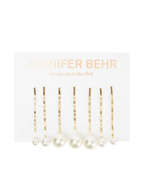 Jennifer Behr set of 7 Perla hairclips White 76IQ2