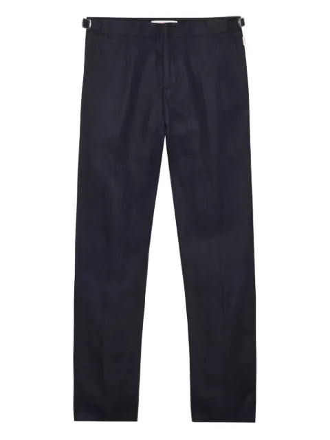 Orlebar Brown Griffon linen tailored trousers Blue 265857