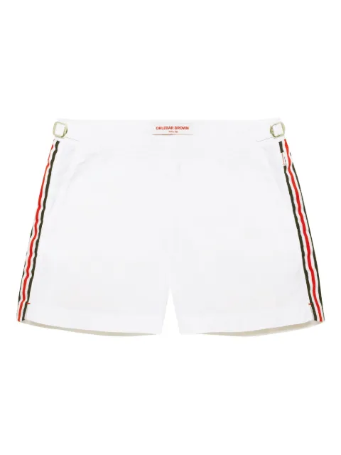 Orlebar Brown side-strap swim shorts White 274376