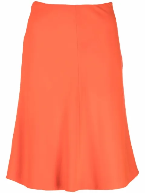 Versace Pre-Owned 1990s above-the-knee flared hem skirt Orange HOLAVER101