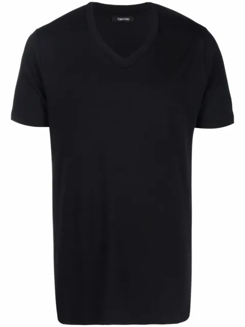 TOM FORD crew-neck fitted T-shirt Black T4M09141