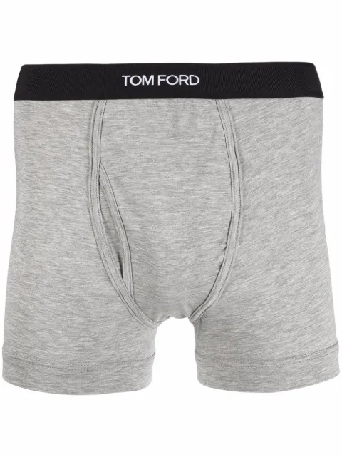 TOM FORD logo-waistband boxer briefs Grey T4LC3141