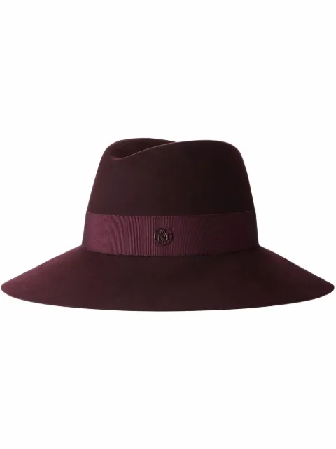 Maison Michel Kate felt fedora hat Red 1009064003