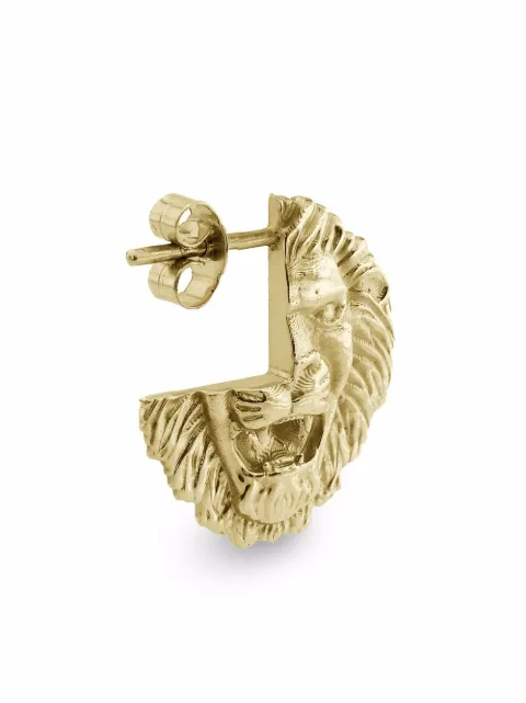 HARRIET MORRIS 9kt yellow gold Lion stud single earring Gold RE01G1SINGLELIONSTUDMEN