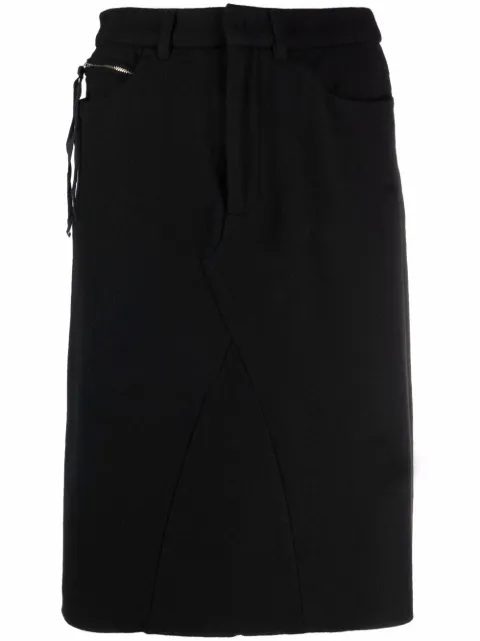Maison Martin Margiela Pre-Owned 2000s high-waisted straight skirt Black MARG450
