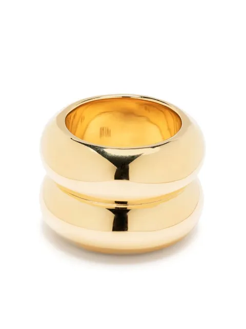 Uncommon Matters Breve double-band ring Gold TBORI01V