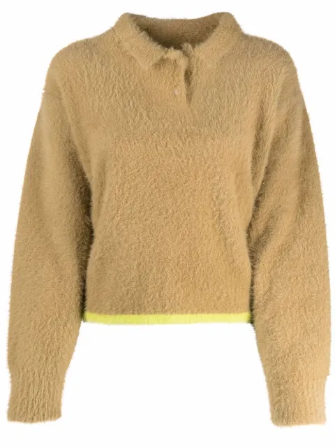 Jacquemus Neve polo jumper Neutrals 213KN6012390
