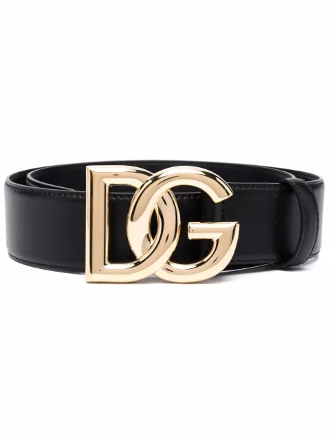 Dolce & Gabbana DG logo leather belt Black BE1446AW070