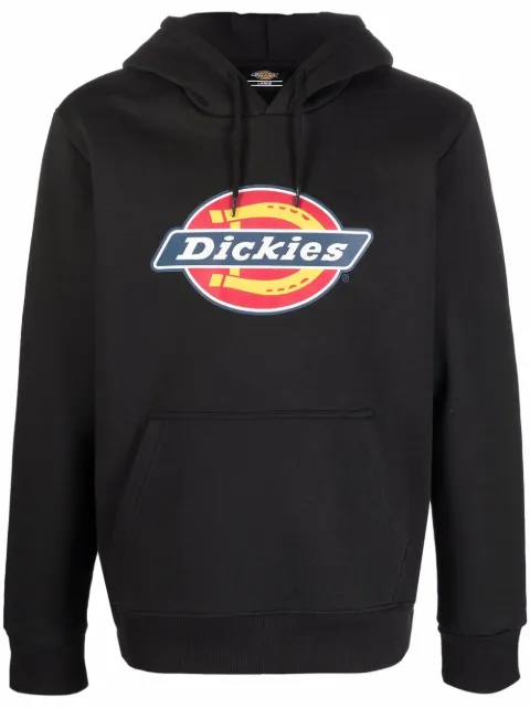 Dickies Construct logo-print long-sleeved hoodie Black DK0A4XCB