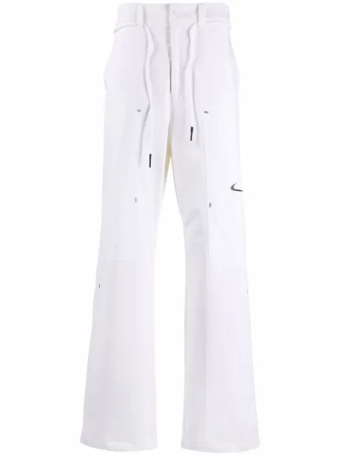 Nike X Off-White logo bootcut trousers Neutrals OMCA232G21FAB0010100