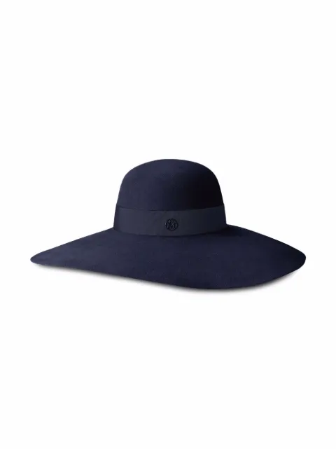 Maison Michel Blanche fur felt hat Blue 1004048002