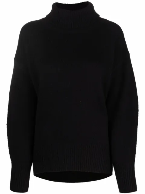 arch4 roll-neck cashmere jumper Black KNJP31