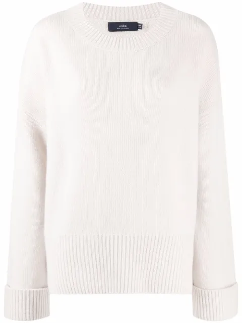 arch4 crew-neck cashmere jumper Neutrals KNJP30