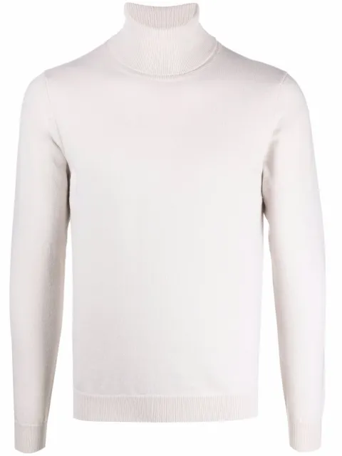 Malo roll neck cashmere jumper Neutrals UMC004F1K02