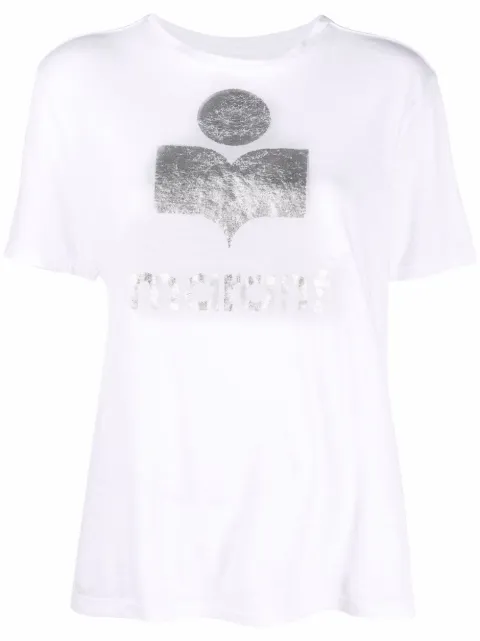 MARANT ÉTOILE Zewel logo-print T-shirt White TS0001FAA1N10E