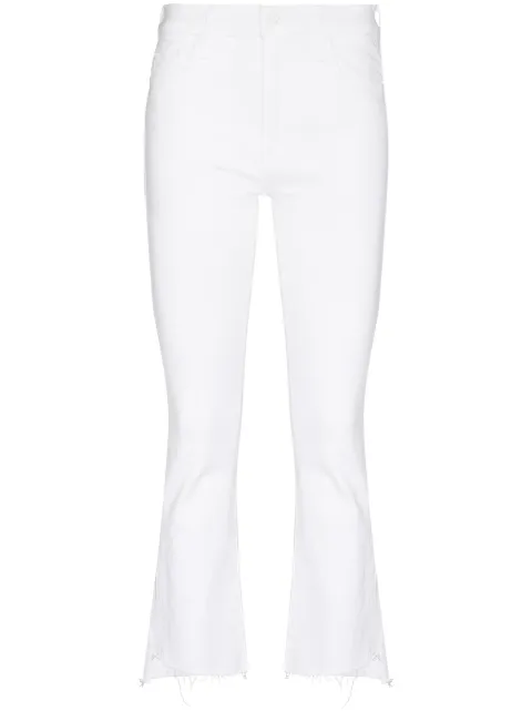 MOTHER The Insider Crop Step Fray jeans White 1157753