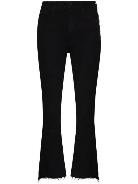 MOTHER The Insider Crop Step Fray jeans Black 1157180